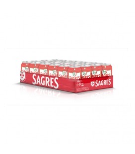 Cerveja Sagres Lata 0.33 Lt cx/24
