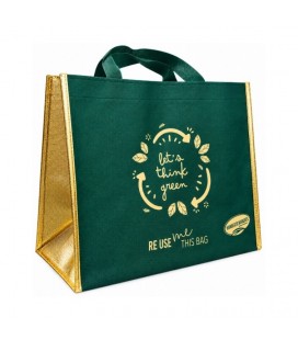 Saco Verde + Dourado HM Mate Laminado Reut c/Asa