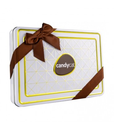 Bombom CandyCat Lata White 244 gr