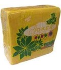 Guardanapos Joker Tipo Tecido Amarelo 40x40 cx/24
