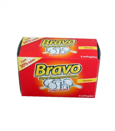 Esfregao Bravo c/ Sabao cx /20