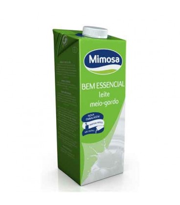 Leite Mimosa UHT Meio Gordo 1 Litro Cx/6