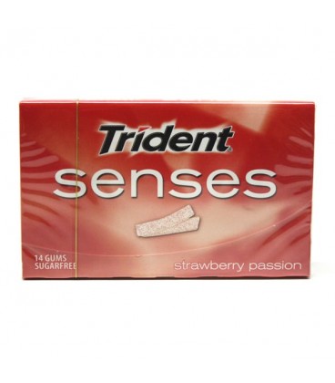 Pastilha Trident Senses Frutos Vermelhos cx/12