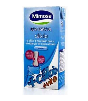 Leite Mimosa Calcio Magro 1 Litro cx/6