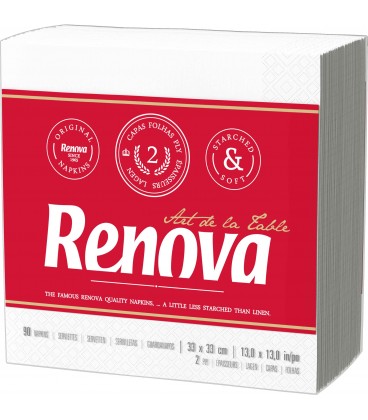 Guardanapos RENOVA 2 Folhas A100 cx/36