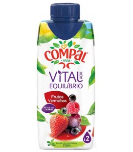 Compal Tetra Vital Frutos Vermelhos 33cl cx/18