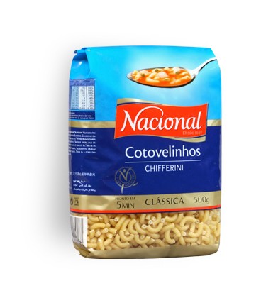 Massa Nacional Cotovelinhos 500gr cx/18