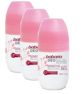 Desodorizante Roll-On Babaria Sensitive 50ml cx/12