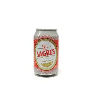 Cerveja Sagres Lata 0.33 Lt cx/24