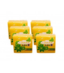 Guardanapos Joker Tipo Tecido Amarelo 40x40 cx/24