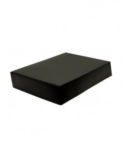 N25-Caixa Cartao preta P/4 Garrafas