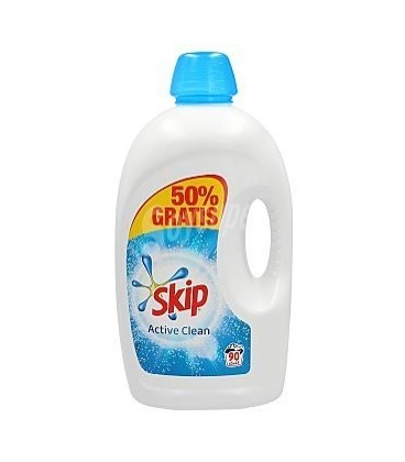 Skip Roupa 90 Doses Liquido Azul Limpeza Profunda cx/2
