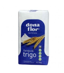 Farinha Trigo DONA FLOR 1 Kg T/65 Sem Ferment cx10