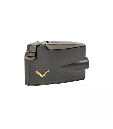 R31-0004 Ronson Mini Varaflame Gun Metal V Mark