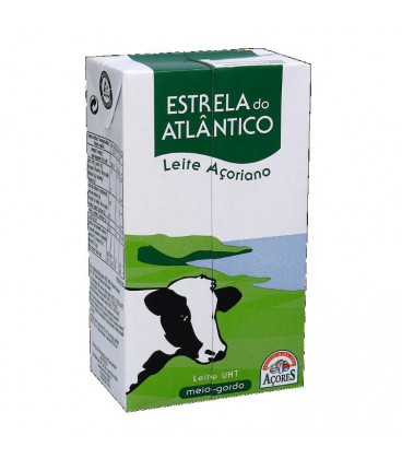 Leite Estrela do Atlantico Meio Gordo 1 Lt cx/6 un