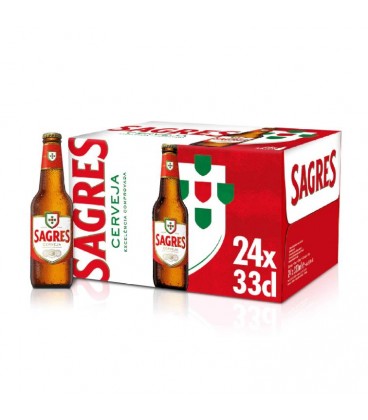 Sagres Media 0.33 Branca T.P. cx/24