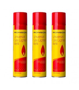 Butano (Gas) Ronson 250+50 ml : 3 un