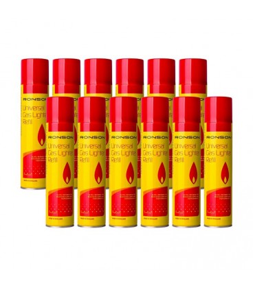 Butano (Gas) Ronson 250+50 ml :12 un