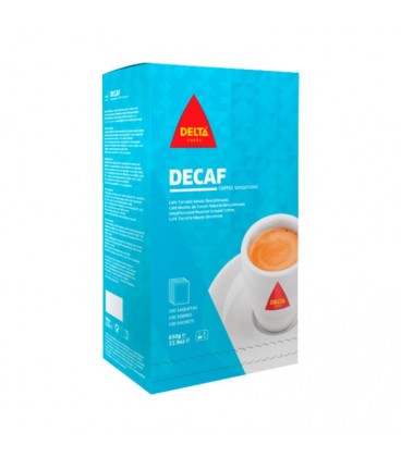 Descafeinado Delta Saquetas cx/100 un
