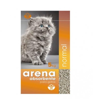 Areia Absorvente Zoolit Normal p/ Gatos 5 Kg