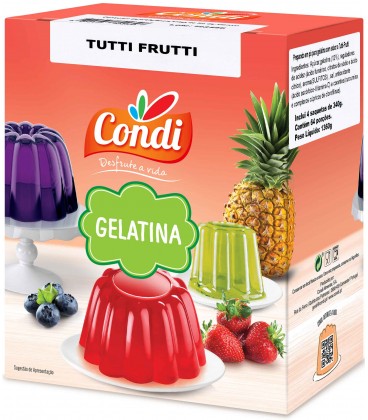 Gelatina Tutti Frutti CONDI 1.36kg cx/13