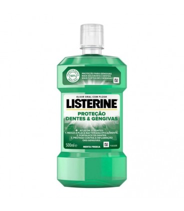 Listerine Elixir Dentes e Gengivas Menta 250ml x6