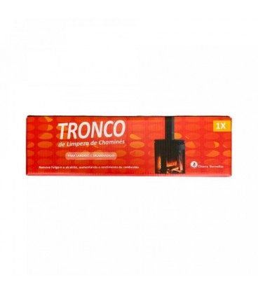 Tronco Limpa Chaminés AutoEncendido Chama Vermelha cx/8 un