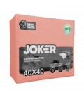 Guardanapos Joker Tipo Tecido Salmao 40x40 cx/24