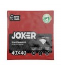 Guardanapos Joker Tipo Tecido Vermelho 40x40 cx/24