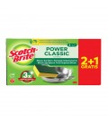 Esponja Scotch Brite Power Classic Fibra Verde 2+1