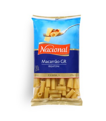 Massa Nacional Macarrao Normal Riscado 500gr cx/15
