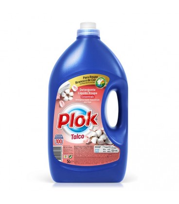 Detergente Roupa Liquido Plok Talco 100 D 5 Lt cx2