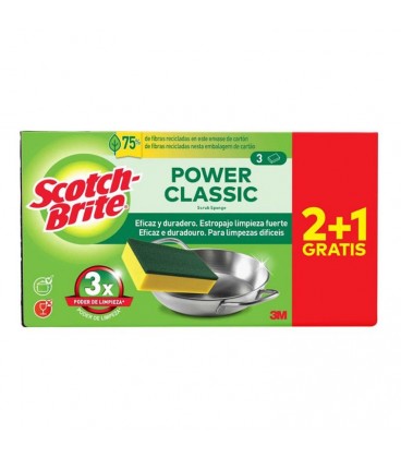 Esfregao Salva Unhas Scotch-Brite emb 2+1 cx/24