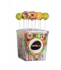 Candycat- Piruletas Rock Frutas 100*10g 