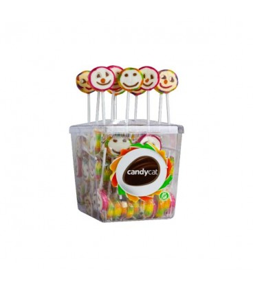 Candycat- Piruletas Rock Sorrisos 100*10g