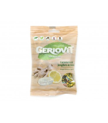 Rebucados Geriovit Gengibre e Limao s/ Acucar s/ Gluten S/ Lactose 75 gr/12
