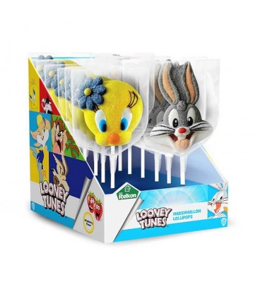 Relkon- Looney Tunes Marshmallow Lollypop 12*45g