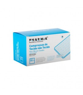 Compressas Pharmia de Tecido Nao Tecido Não Estéril 10x10 cm 100 un cx/33