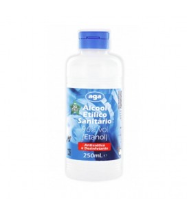 Alcool Etilico Sanitário Aga 250 ml cx/24