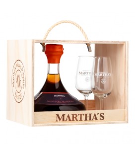 Moscatel Reserva Marthas Caixa Madeira c/2 Copos 0.75