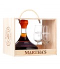 Moscatel Reserva Marthas Caixa Madeira c/2 Copos 0.75