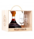 V. Porto Marthas Reserva Decanter Caixa de Madeira c/2 copos 0.75