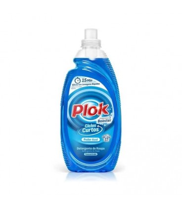 Detergente Roupa Liquido Ciclos Curtos Plok Azul 57 Doses cx/9